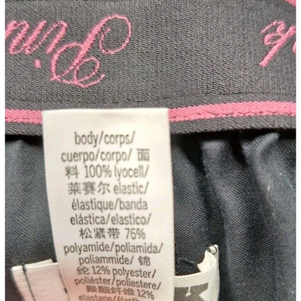 PINK Victoria's Secret Black Skeleton Hand Embellished Sleep Shorts XL Halloween - Picture 7 of 8